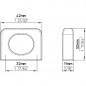 S 2564-42ZN83 Buton aur antic